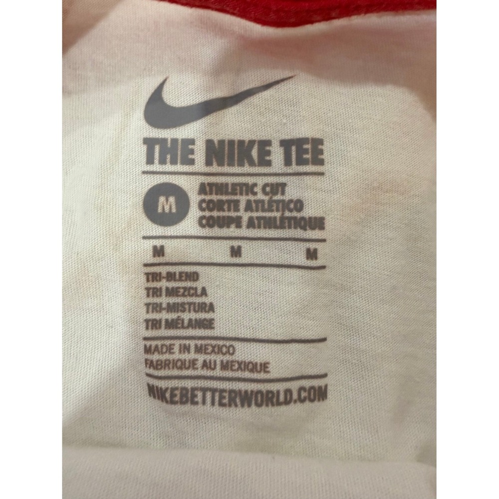 Nike Georgia Bulldogs Rugby‎ Raglan Tee Womens Medium Red White "G" Logo - Picture 4 of 8